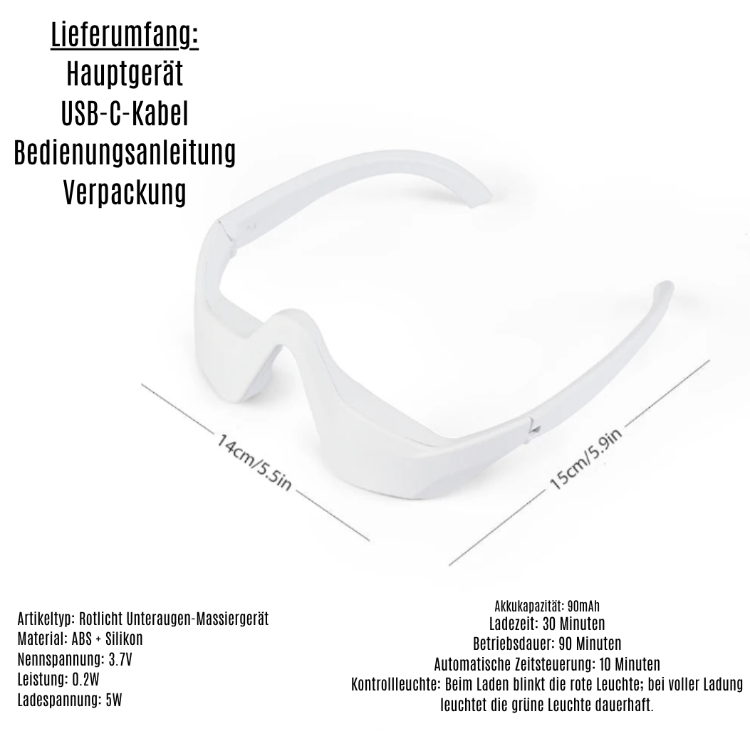 RedBright Eye / Rotlicht Unteraugen-Massagegerät